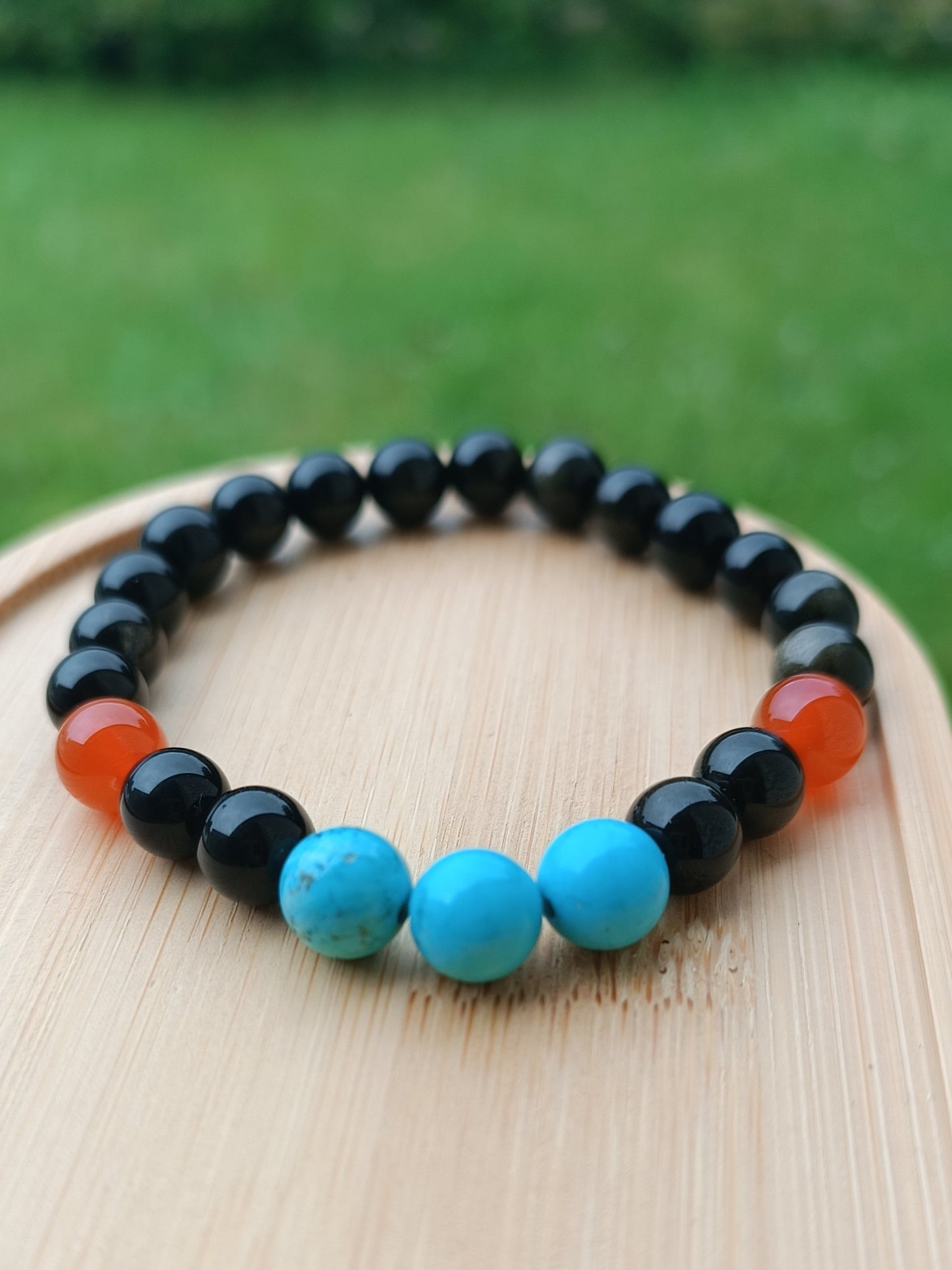Création fait main bracelet essence minérale calculer sur la date de naissance personnalisés