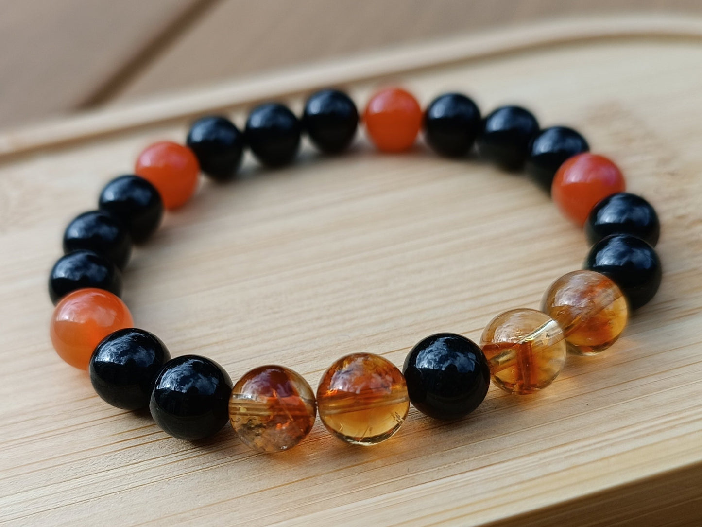 Création fait main bracelet essence minérale calculer sur la date de naissance personnalisés