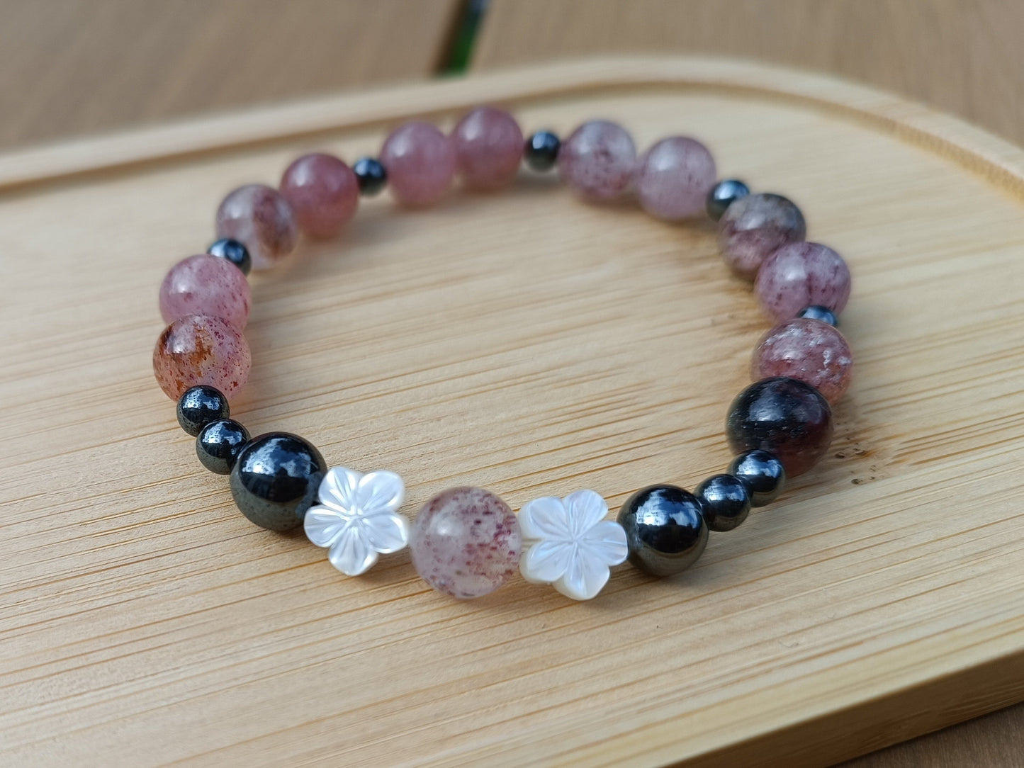 Création fait main bracelet essence minérale calculer sur la date de naissance personnalisés