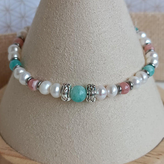 Création fait main bracelet essence minérale calculer sur la date de naissance personnalisés 