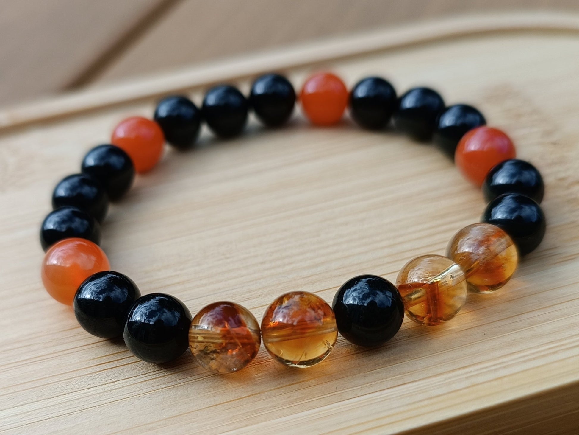 Création fait main bracelet essence minérale calculer sur la date de naissance personnalisés