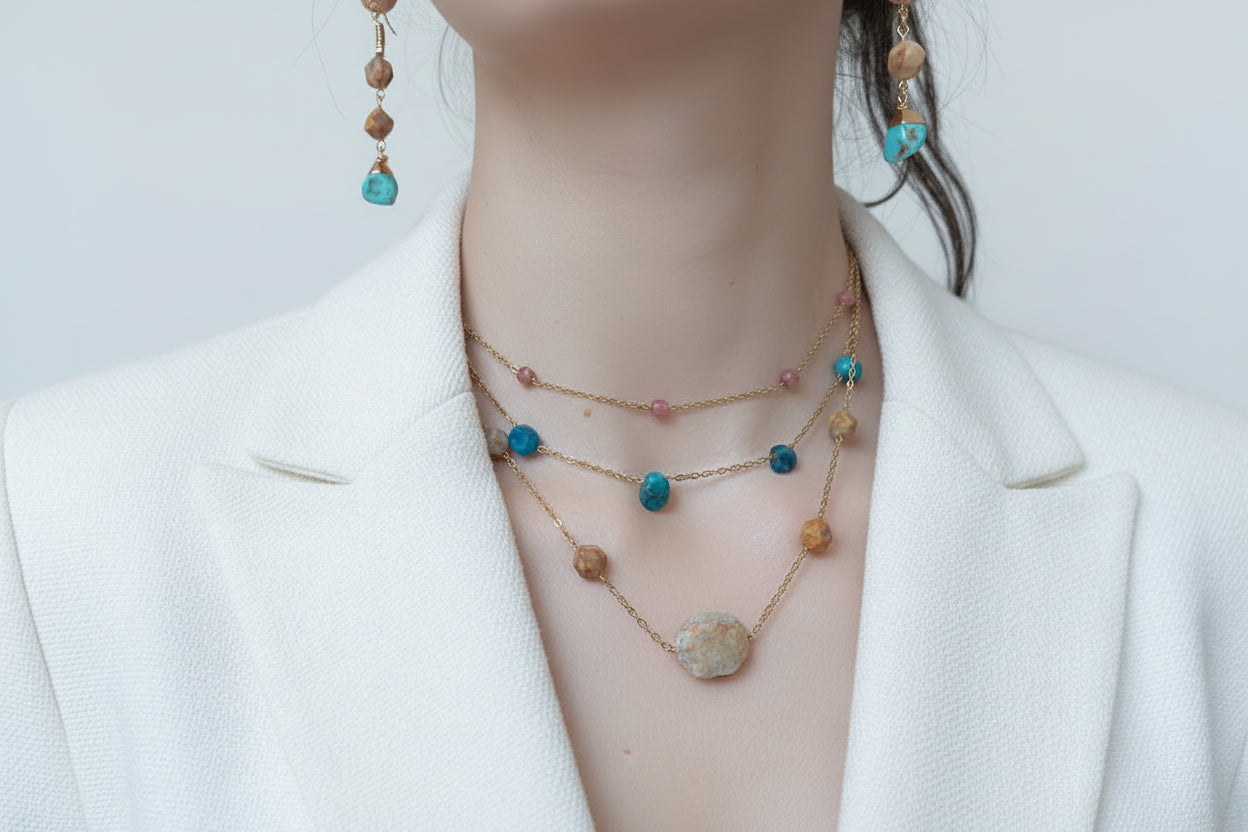 Collier - Collection PENTA - Apatite