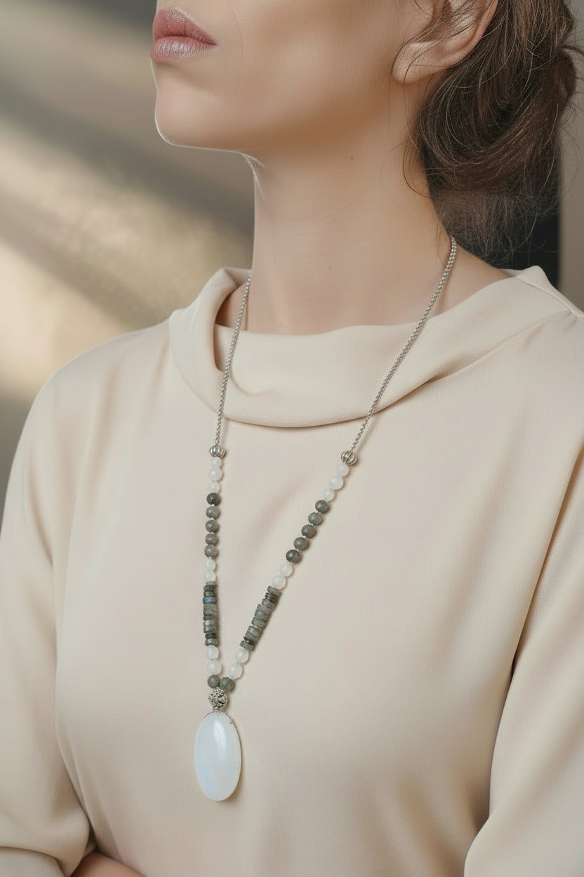 sautoir labradorite
sautoir pierre de lune
bijou intuition
bijou spirituel femme
bijou énergétique protection
collier lotus acier inoxydable
labradorite pierre de protection
pierre de lune intuition
bijou féminin sacré
sautoir bohème spirituel auroredecristal